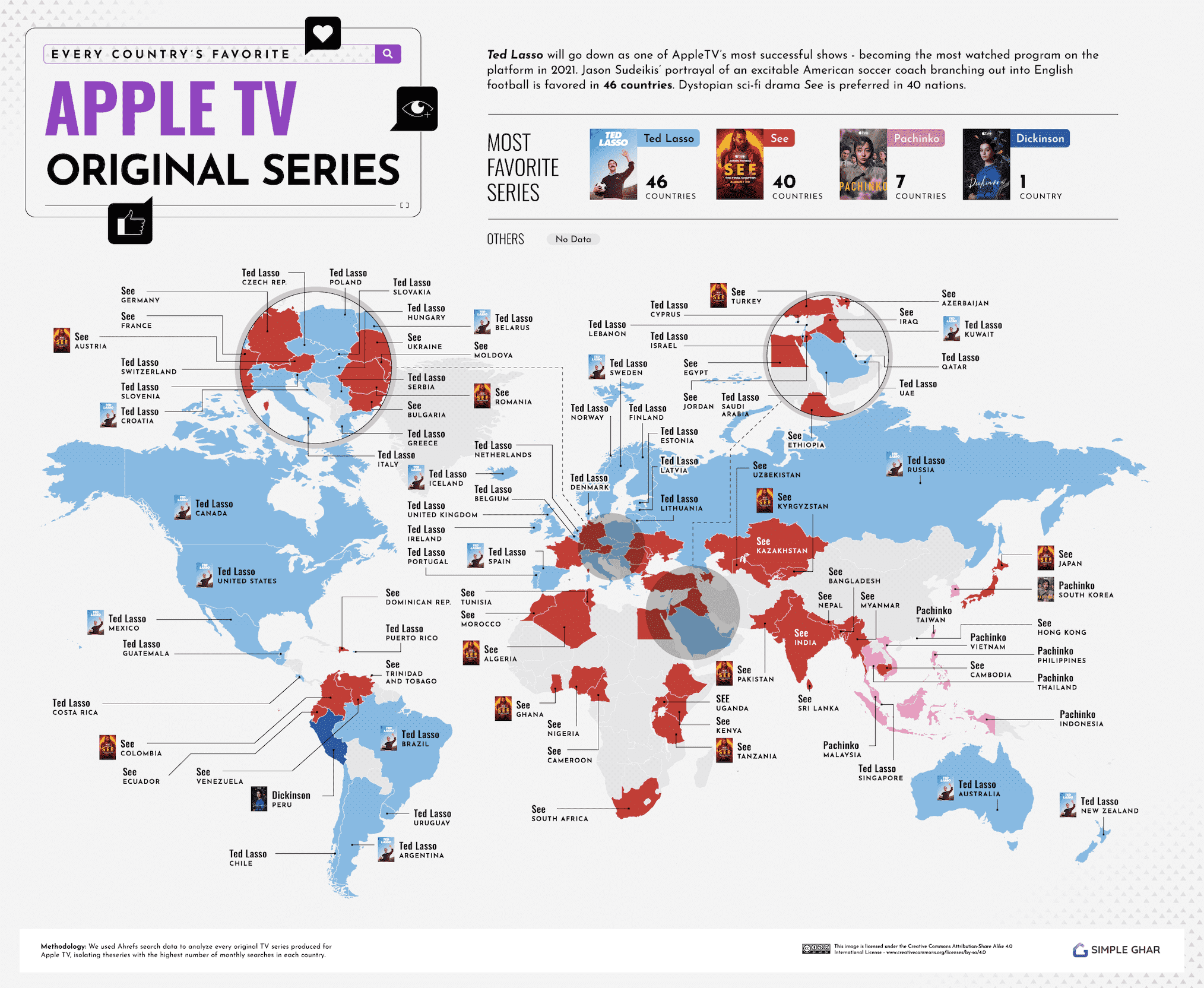 Les séries Apple TV+ préférées de chaque pays