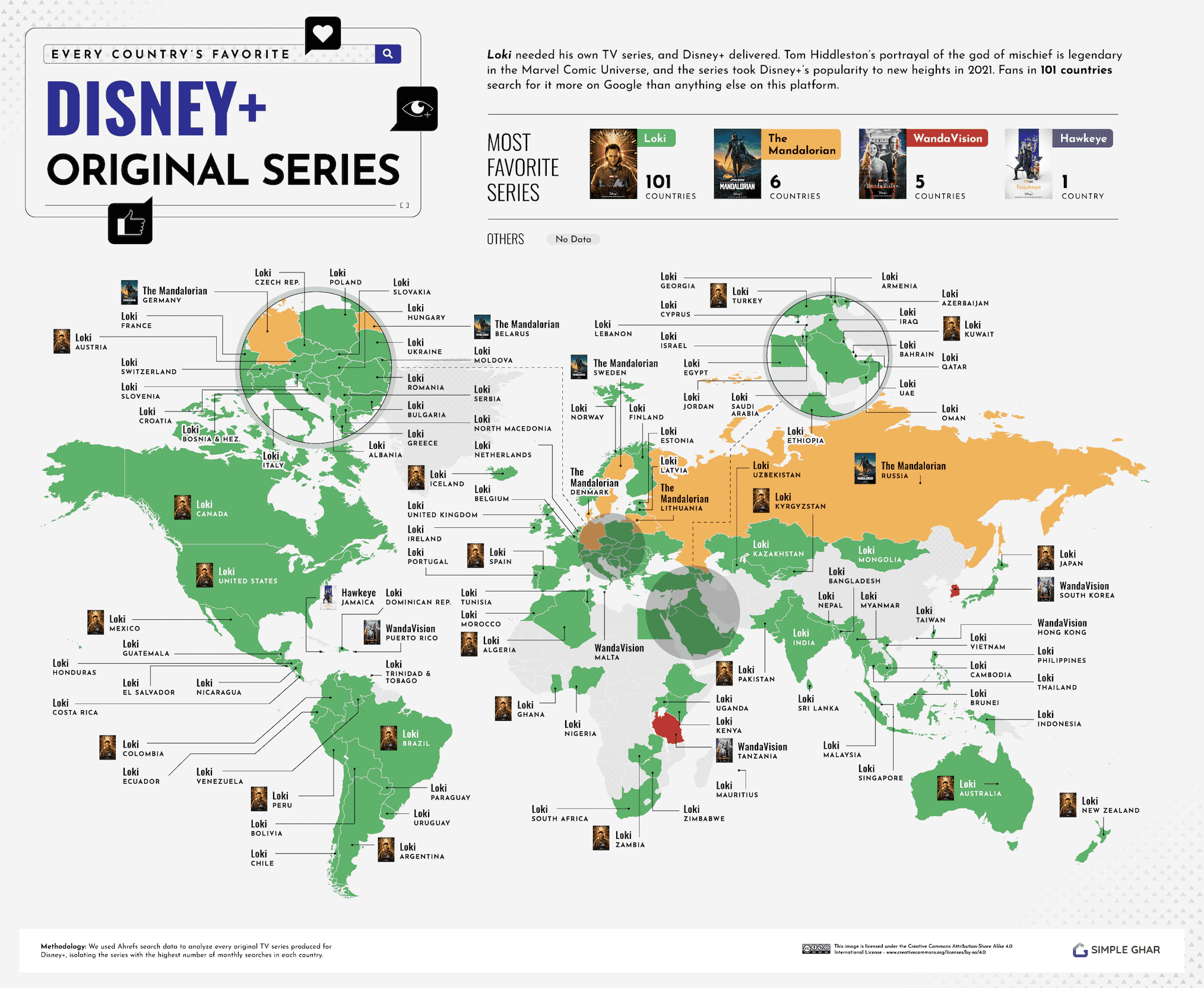 La série Disney+ préférée de chaque pays