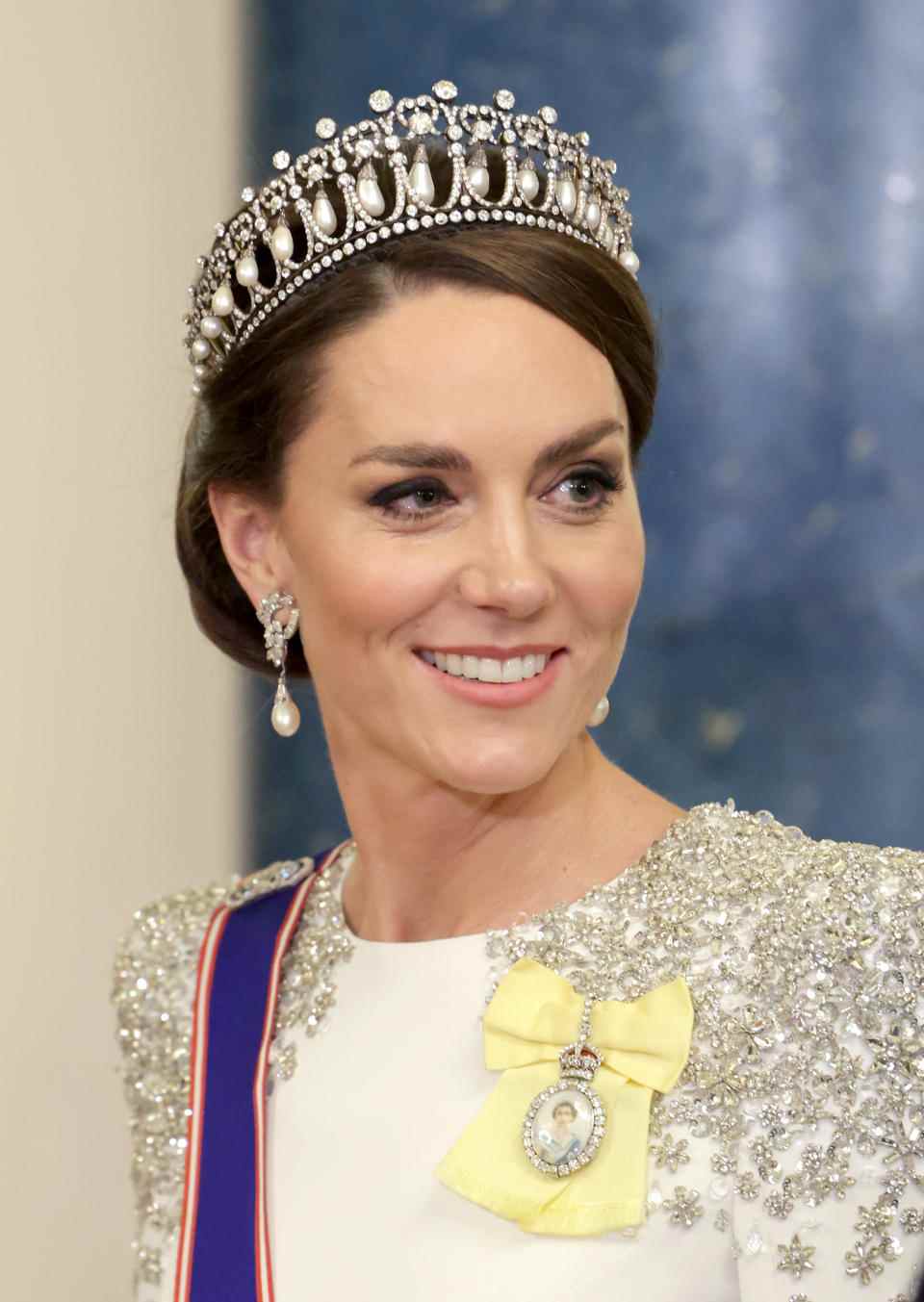 Princesse de Galles au banquet d'État au palais de Buckingham 