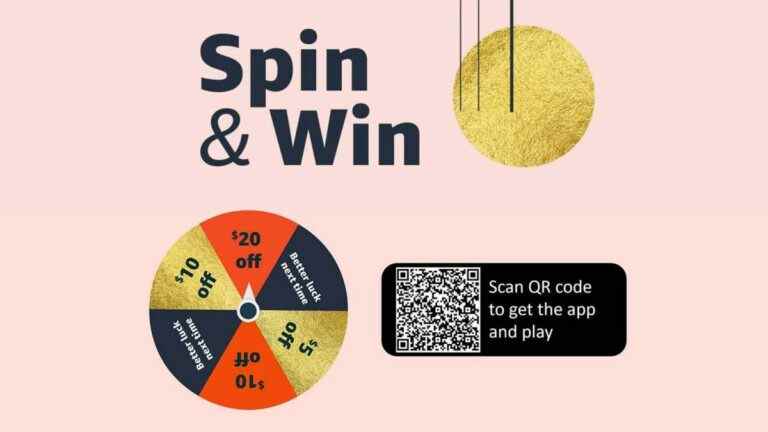 Amazon Spin & Win vous permet de gagner 20 $ pour le Black Friday – voici comment jouer