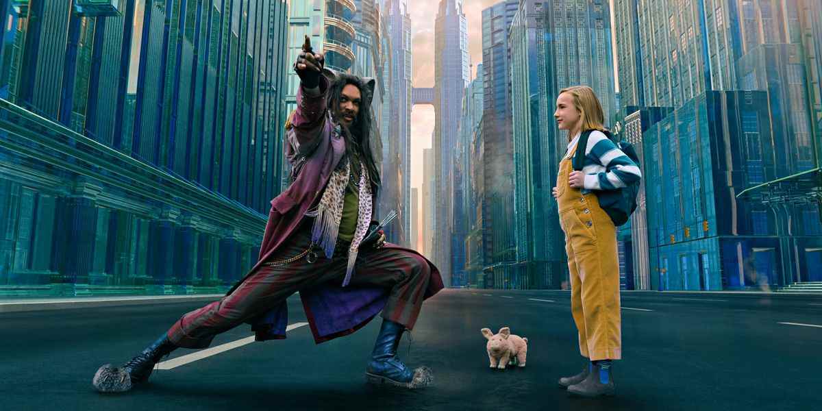 Jason Momoa se fait passer pour Flip, et Marlow Barkley sourit en Nemo dans Slumberland.