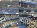 La rénovation pluriannuelle de 300 millions de dollars du Rogers Centre de Toronto est en cours.