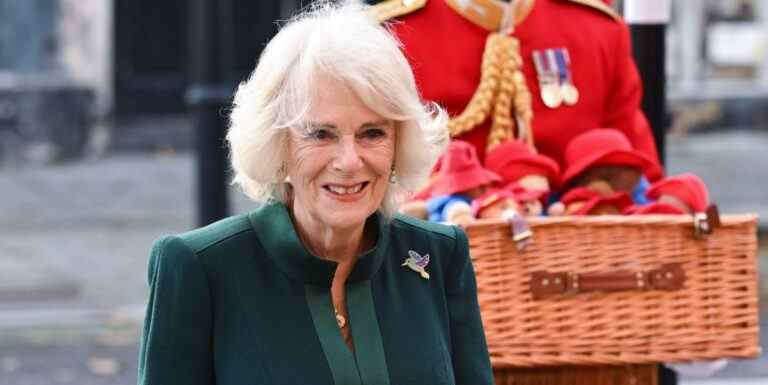 La reine Camilla rend visite à une association caritative pour enfants pour faire don de Paddingtons et d’ours en peluche