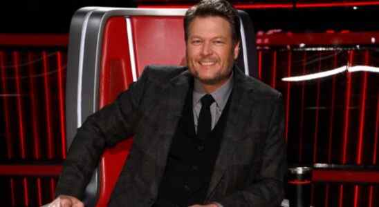 Blake Shelton is shown as a coach on The Voice.