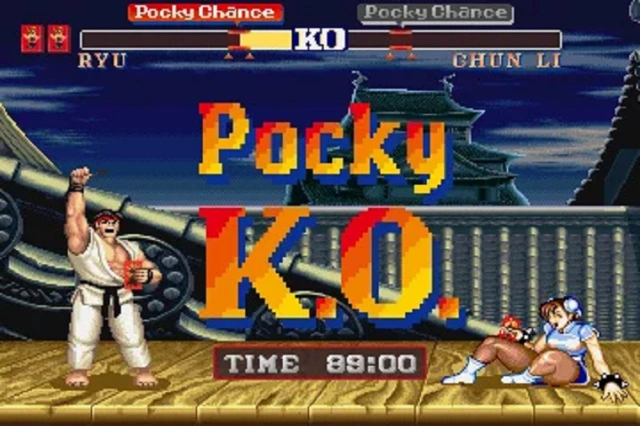 pocky ko street fighter ii capcom