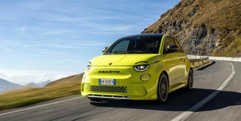 Abarth 500e Electric Hot Hatch a un faux générateur de son de moteur