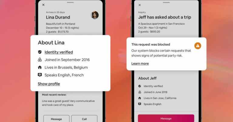 Airbnb lance le filtrage anti-parti et la vérification de l’identité des invités