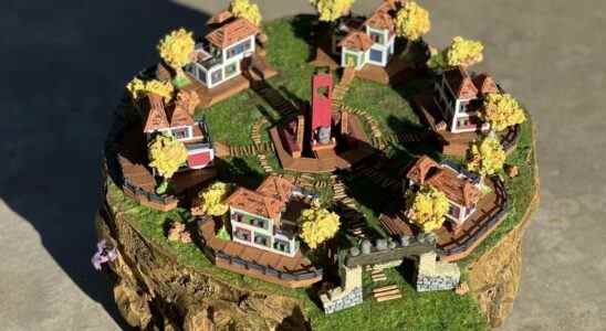 Aléatoire: Fan Crafts Belle sculpture de la ville de Tarrey de Zelda: Breath Of The Wild