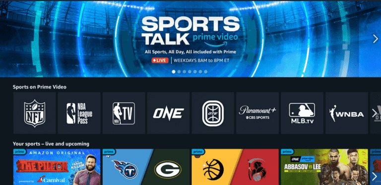 Amazon lance « Sports Talk » sur Prime Video pour offrir aux fans de sport 12 heures de contenu quotidien en direct