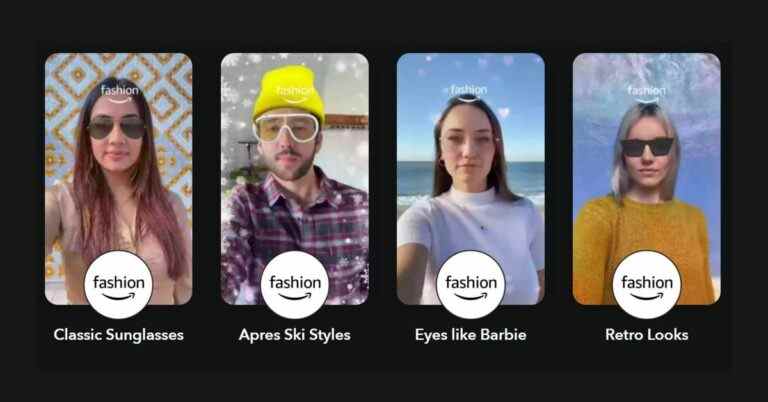 Amazon vend désormais des lunettes via un nouvel objectif d’achat Snapchat AR