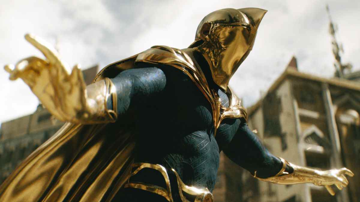 Doctor Fate in the midst of battle in Black Adam