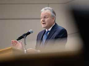 Stephen Poloz, ancien gouverneur de la Banque du Canada, à Saskatoon, Sask.