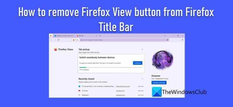 Comment supprimer le bouton Affichage de Firefox de la barre de titre de Firefox