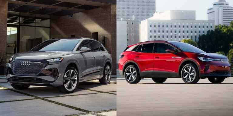 Comparaison de la Volkswagen ID.4 et de l’Audi Q4 e-tron