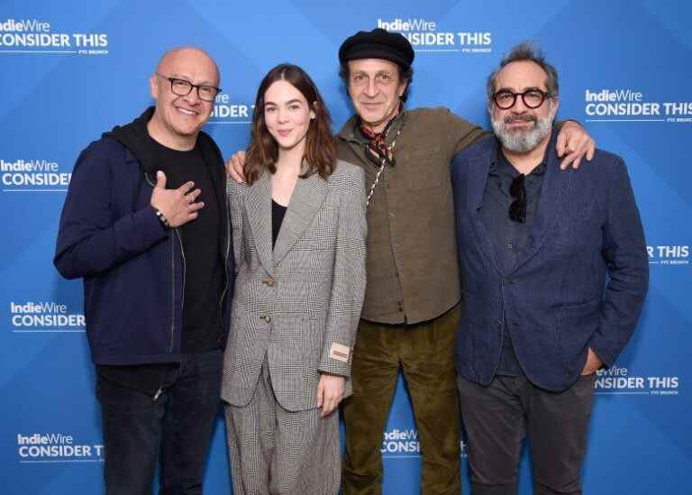 Martín Hernandez (Sound Designer / Supervisor), Ximena Lamadrid (Actor), Daniel Giménez Cacho (Actor) and Eugenio Caballero (Production Designer) 2022 IndieWire FYC Consider This Brunch  at the Citizen News on November 18th, 2022 in Hollywood, California.