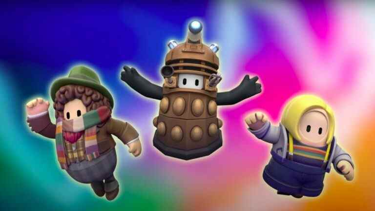 Fall Guys devient encore plus bancal avec les nouveaux cosmétiques Doctor Who
