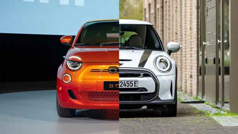 Fiat 500e contre Mini Cooper SE : les véhicules électriques à la mode rétro s’affrontent sur le papier