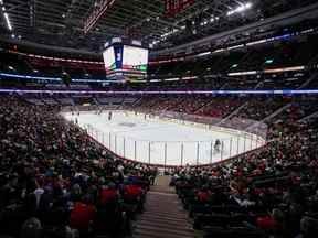 Une vue générale du Centre Canadian Tire lors de la première période du match de la LNH entre les Stars de Dallas et les Sénateurs d'Ottawa le 24 octobre.