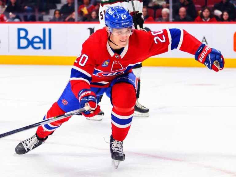 Juraj Slafkovsky des Canadiens suspendu pour deux matchs par la LNH