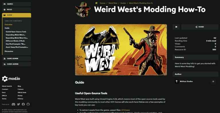 La mise à jour 1.16 de Weird West ajoute la prise en charge des mods et des correctifs ce 21 novembre