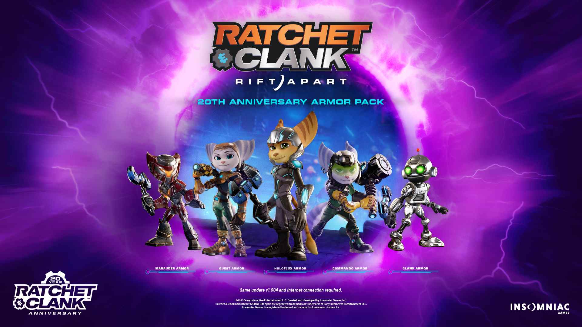 La mise à jour Ratchet & Clank: Rift Apart '20th Anniversary Armor Pack' est maintenant disponible    
