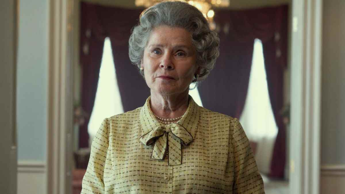 Imelda Staunton as Elizabeth II on The Crown