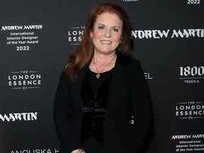 Sarah Ferguson aux Andrew Martin Design Awards Londres octobre 2022 - Getty