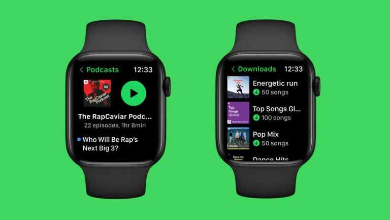 L’application Apple Watch repensée de Spotify ressemble moins à une réflexion après coup