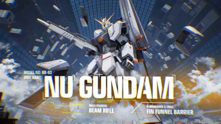 Le Nu Gundam apparaîtra dans Gundam Evolution Saison 2