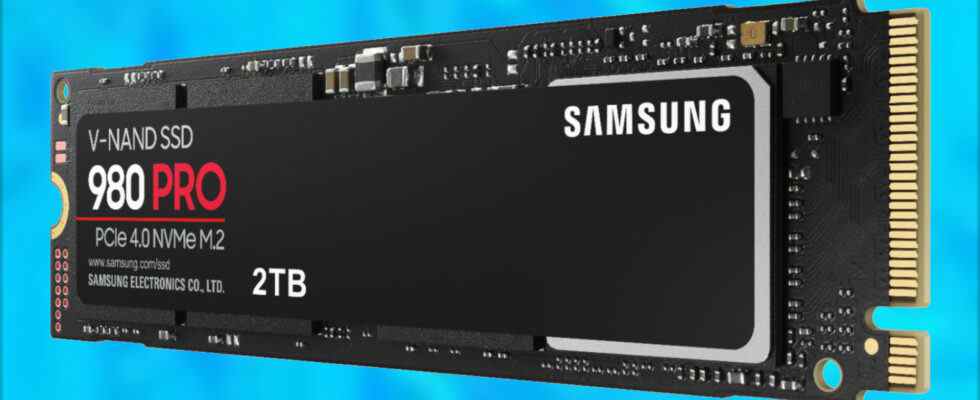 Le SSD Samsung 980 Pro 2 To tombe à son prix le plus bas jamais enregistré sur Amazon