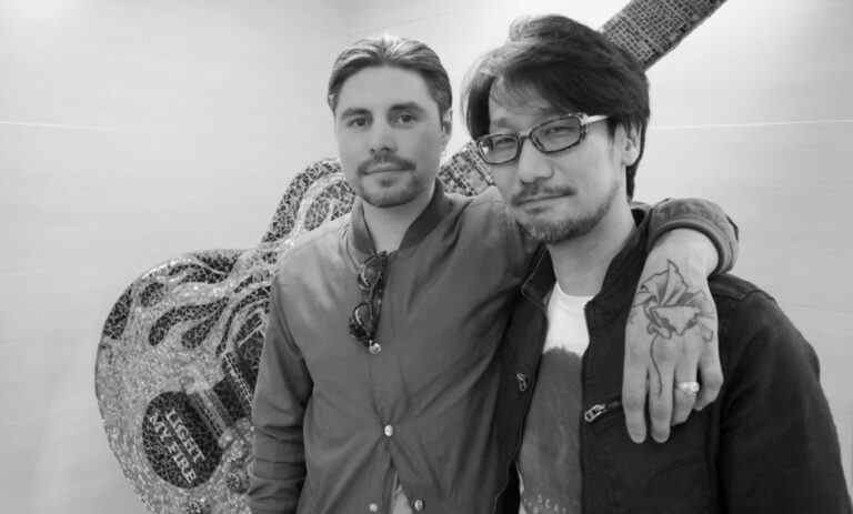 Hideo Kojima with Ryan Karazija.