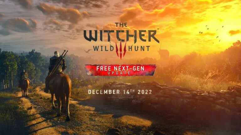 Le port Witcher 3 PS5 et Xbox Series X sera lancé le mois prochain