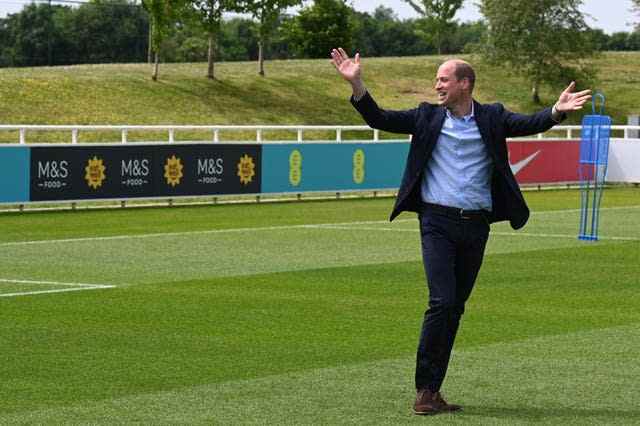 Visite du duc de Cambridge à St George's Park