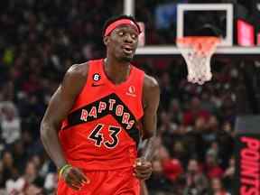 L'attaquant des Raptors de Toronto Pascal Siakam a disputé les 10 derniers matchs avec une aine tendue.