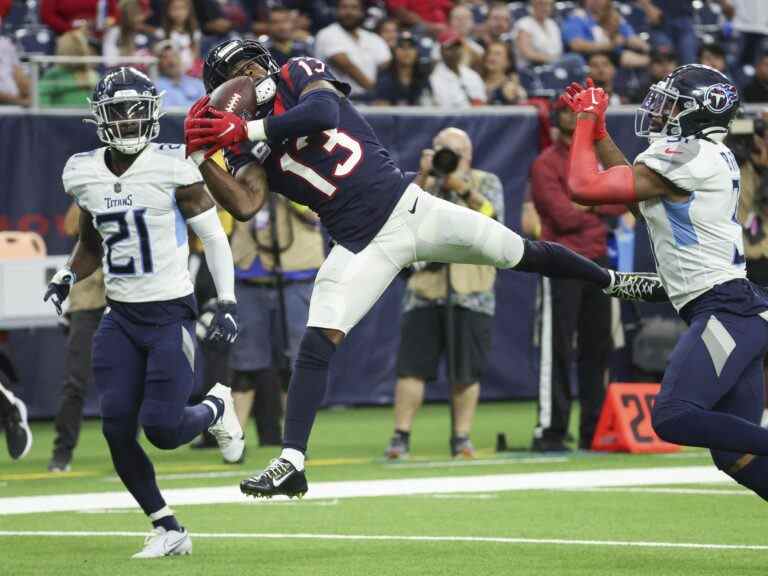 Les Texans devraient être privés de leur meilleur receveur pour le match de ce soir contre les Eagles