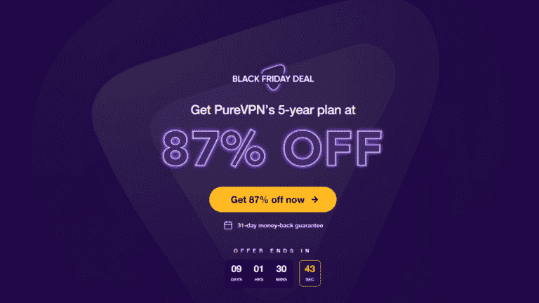 L’offre VPN Black Friday la moins chère vient de tomber: obtenez PureVPN pour seulement 1,13 $ / pm