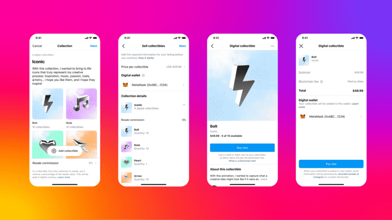 Meta permettra aux créateurs de vendre des NFT directement sur Instagram