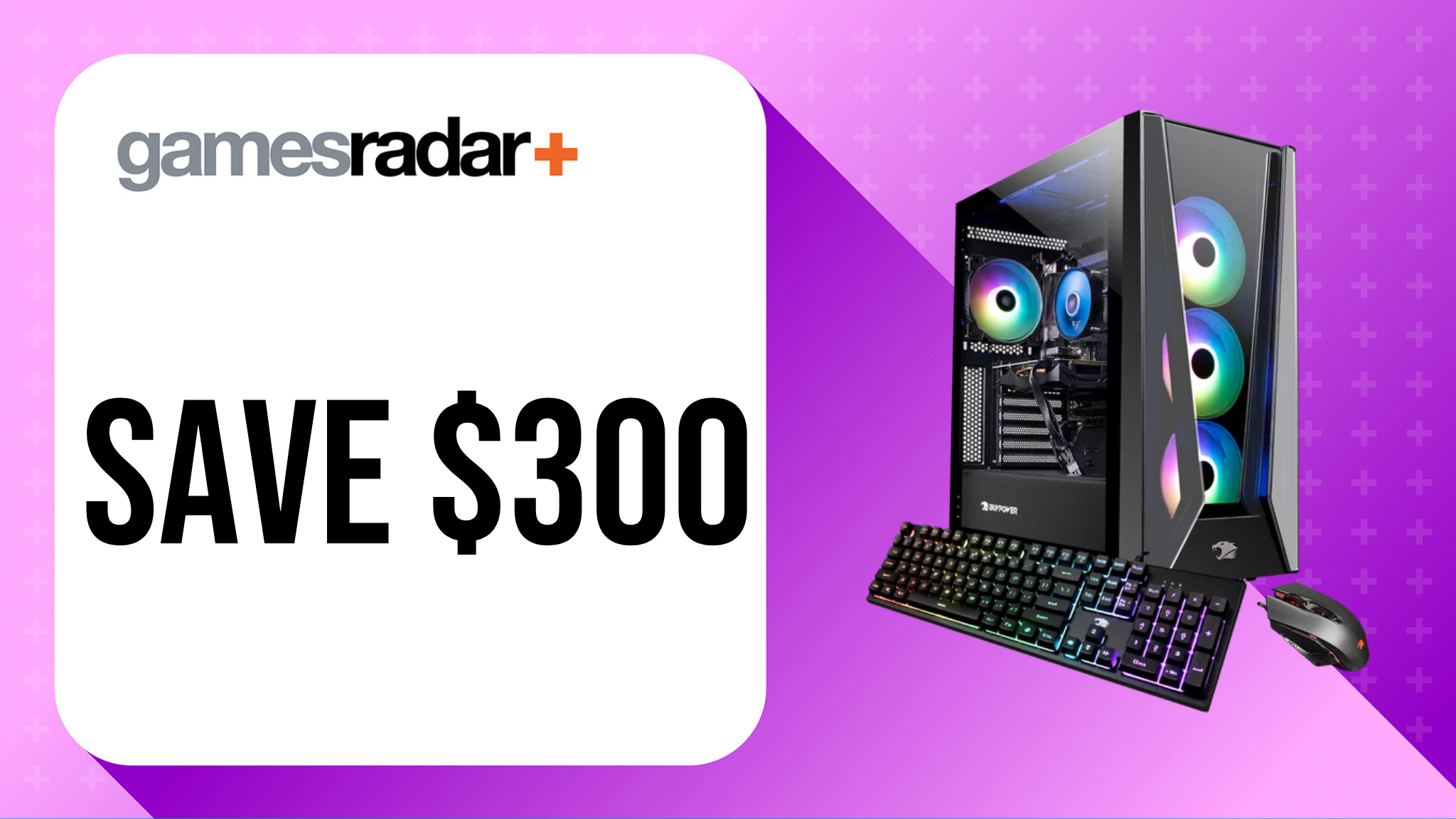 Offre iBUYPOWER TraceMR avec timbre d'économie de 300 $ et fond violet