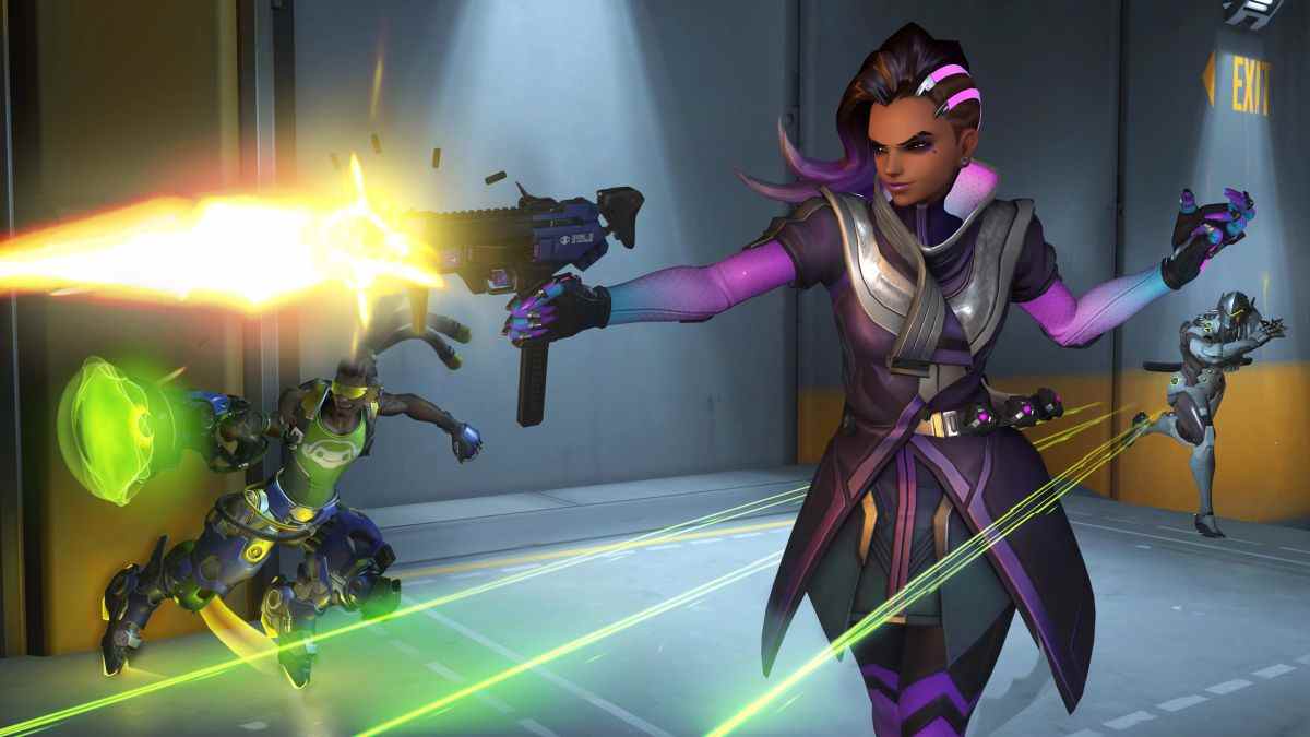 Lucio, Sombra and Genji shooting off-screen.