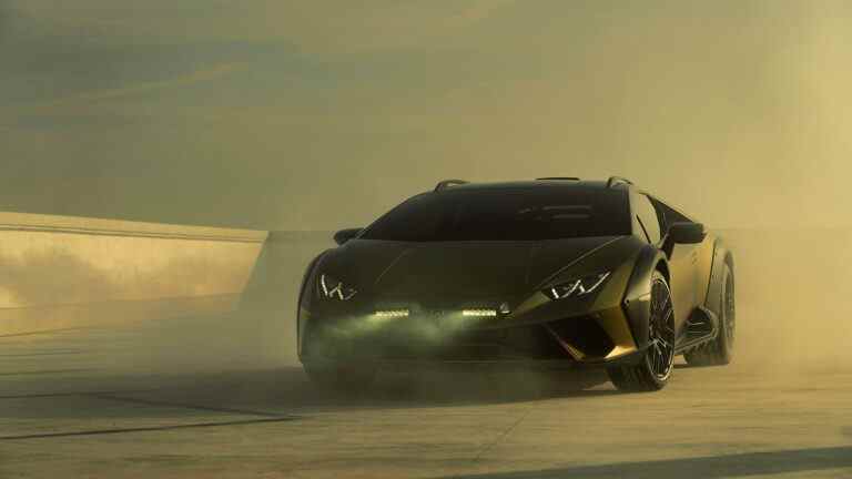 Premier aperçu de la Lamborghini Huracán Sterrato : la supercar Mad Max devient réalité