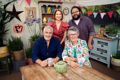 ellie kemper, zach cerise, paul hollywood, prue leith, le grand salon américain de la pâtisserie