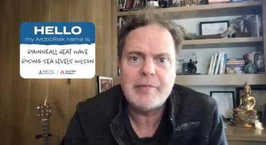 Rainn Wilson devient Rainnfall Heat Wave Extreme Winter Wilson pour sensibiliser à la crise climatique