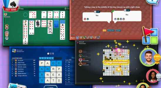 Solitaire, démineur et plus encore jouables dans les équipes Microsoft