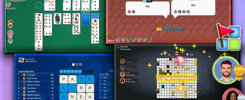 Solitaire, démineur et plus encore jouables dans les équipes Microsoft