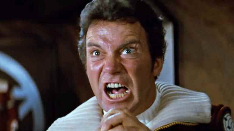 William Shatner as Captain Kirk in Star Trek