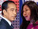 Joko Widodo, président de l'Indonésie, et Mary Ng, ministre du Commerce du Canada.  Ng a déclaré au cours du week-end que le Canada ne cherchait pas à rejoindre une alliance sur le nickel comme l'a proposé l'Indonésie, le premier producteur mondial de métal essentiel à la production de batteries de véhicules électriques.