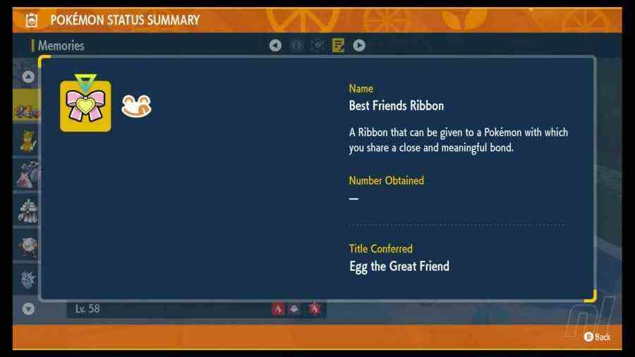 Pokémon Scarlet & Violet : que sont les marques et les rubans ?  Comment donner à votre Pokémon un titre 9