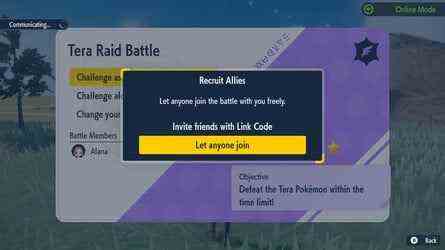 Pokémon Scarlet & Violet: Comment faire un raid Tera en ligne et avec des amis 7