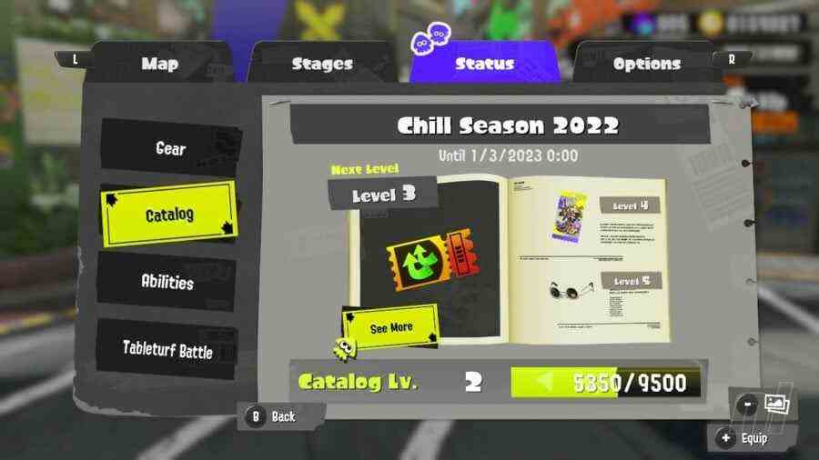 Catalogue Splatoon 3