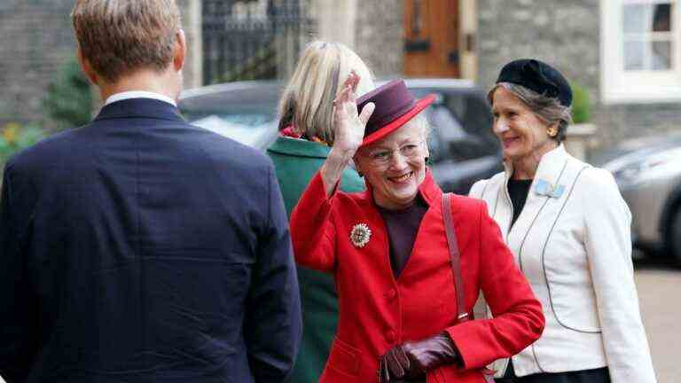 La reine Margrethe du Danemark célèbre son jubilé d’or au service religieux de Londres